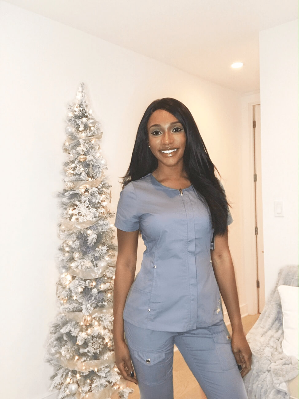 jaanuu nursing scrubs review 1 grey front view