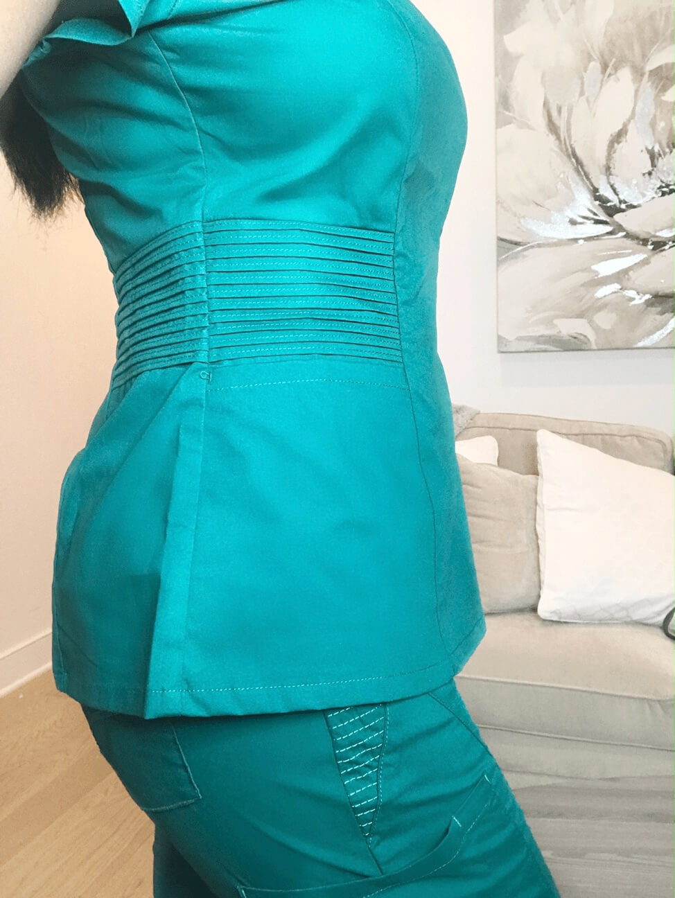 jaanuu nursing scrubs review 1 grey side view