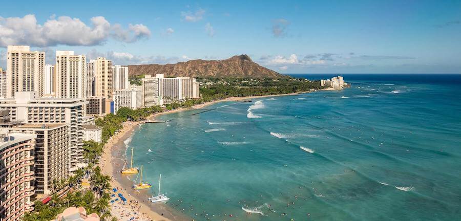 cityscape beachscape of honolulu hawaii travel nursing in honolulu