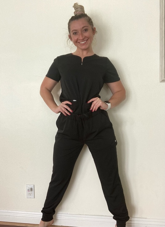 Nurse in Moxie Scrubs
