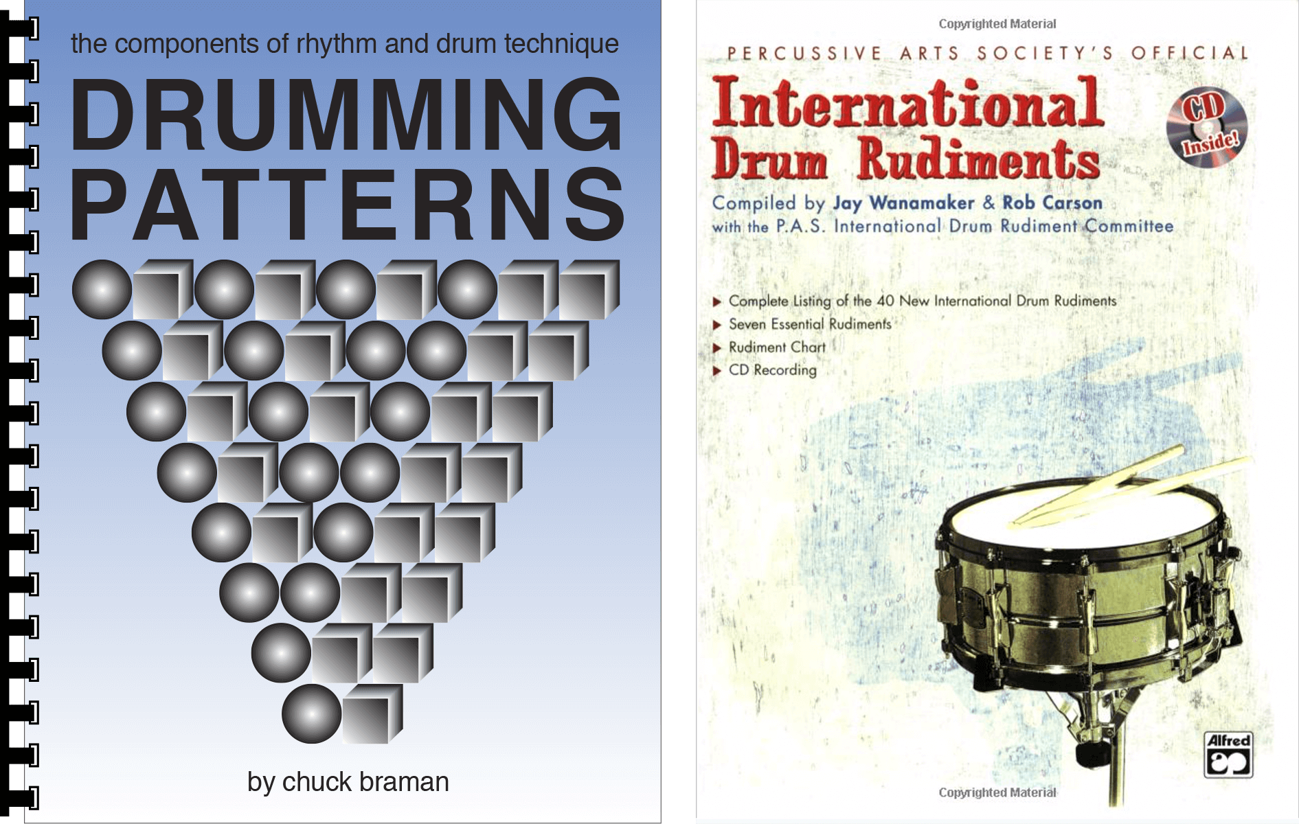 The rudiments compared to Drumming Patterns