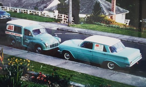JAE Carpet Cleaning Vehicles from 50 years ago