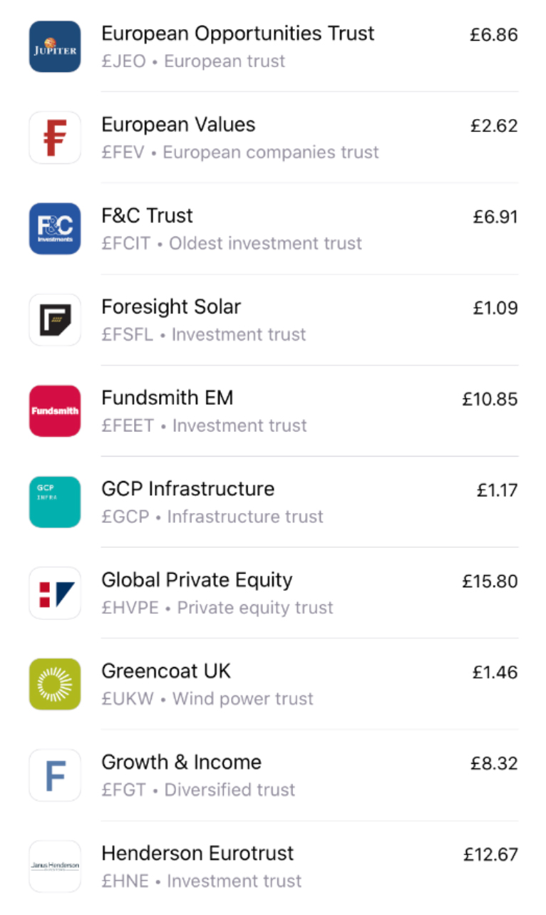 Investment trusts