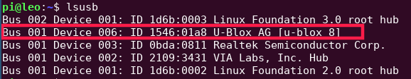 lsusb output