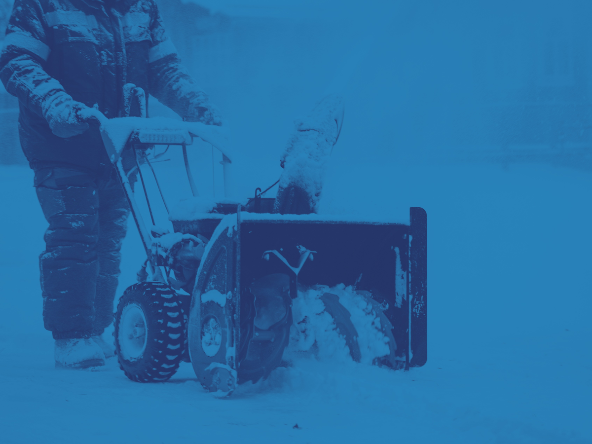 Man Removing Snow