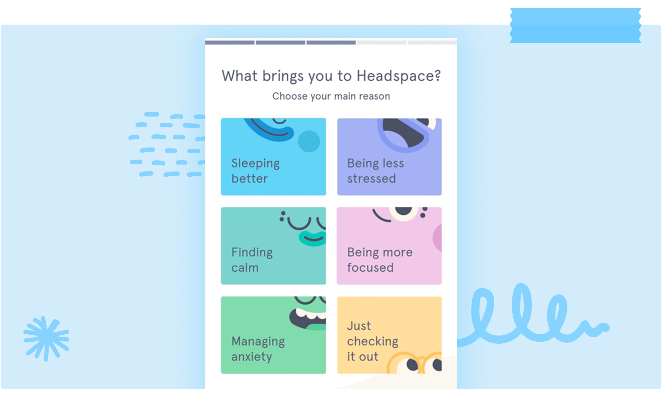 Image of product tour from Headspace