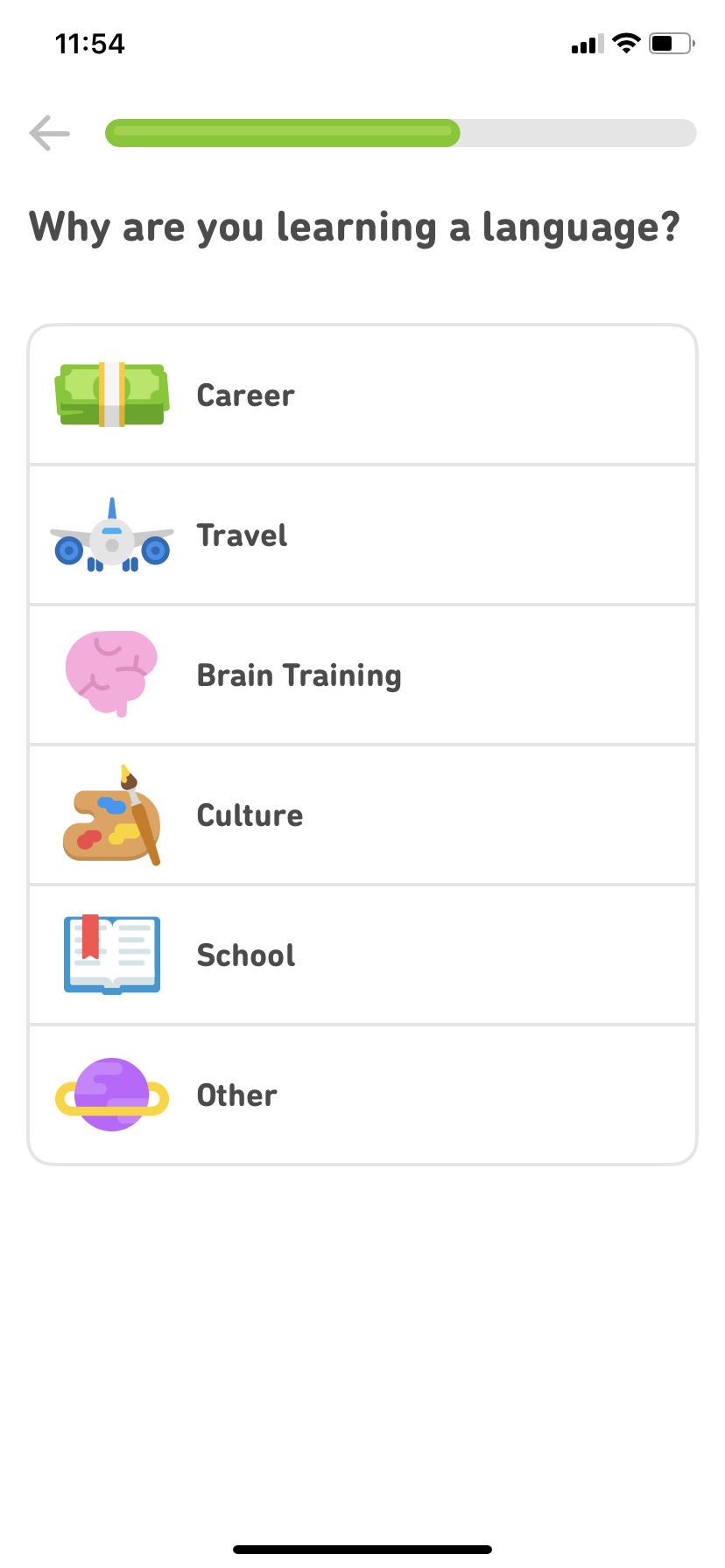 duolingo user onboarding flow example personalizion 