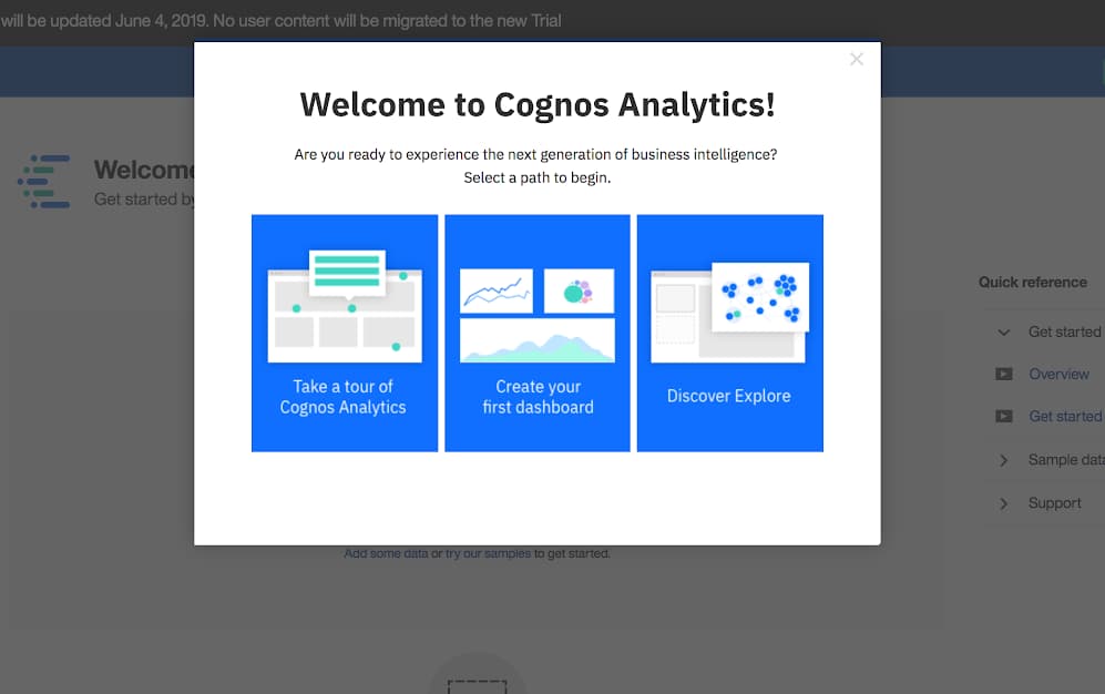 IBM's user onboarding example