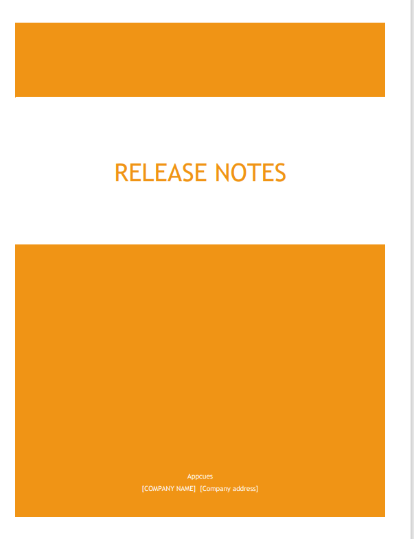 appcues release notes template
