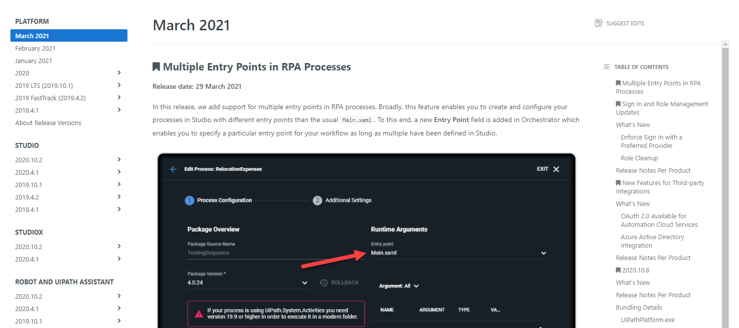 uipath release notes