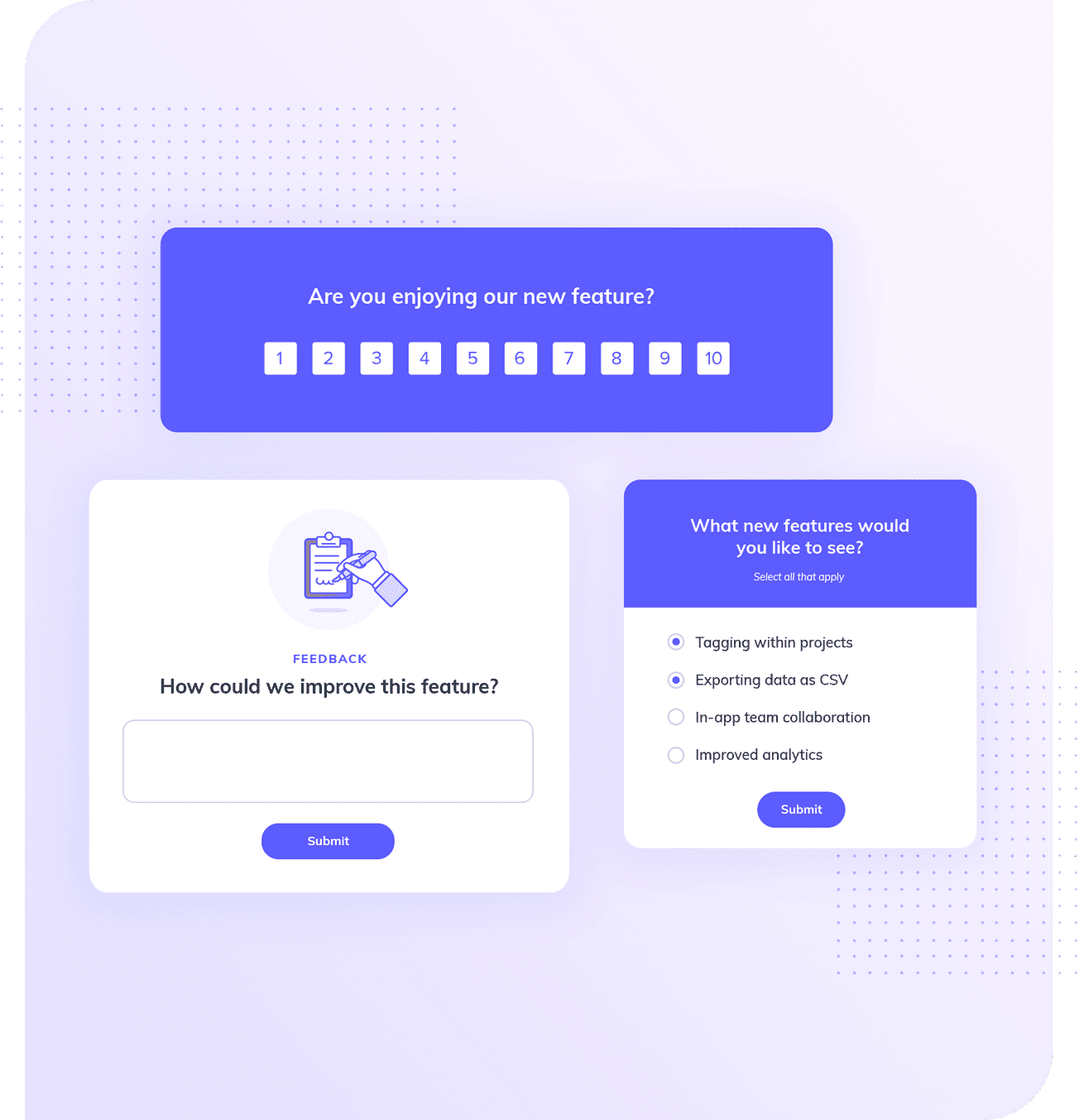 Appcues in-app messaging new feature example