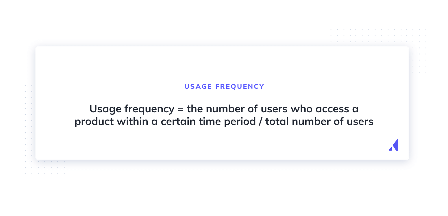 formula for calculating usage frequency