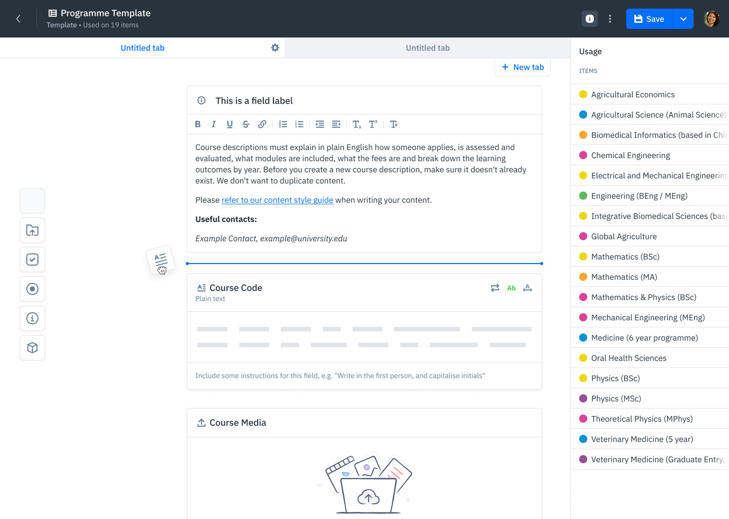 GatherContent Template Example
