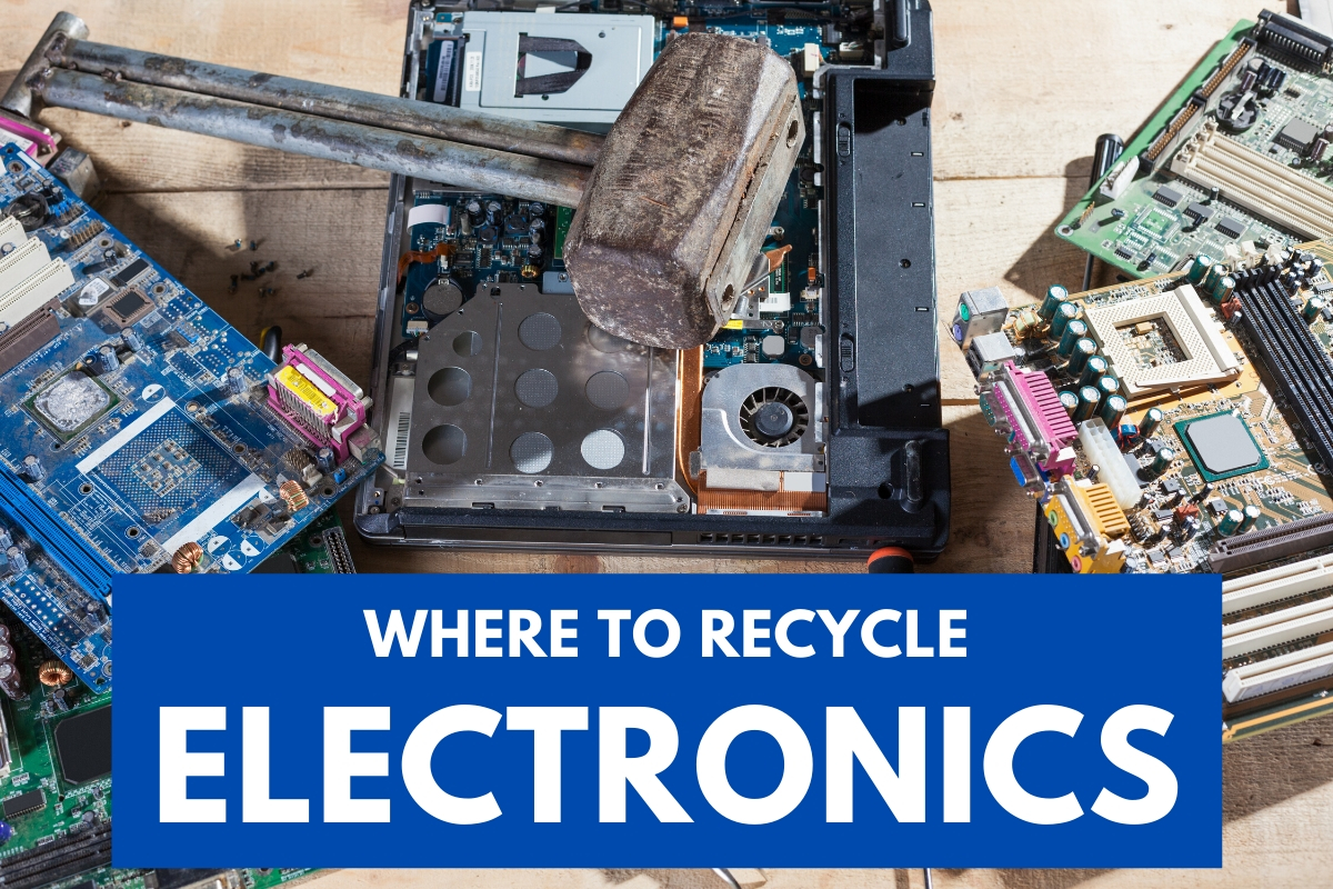 Computer pieces ready for recycle - Where To Recycle Electronics