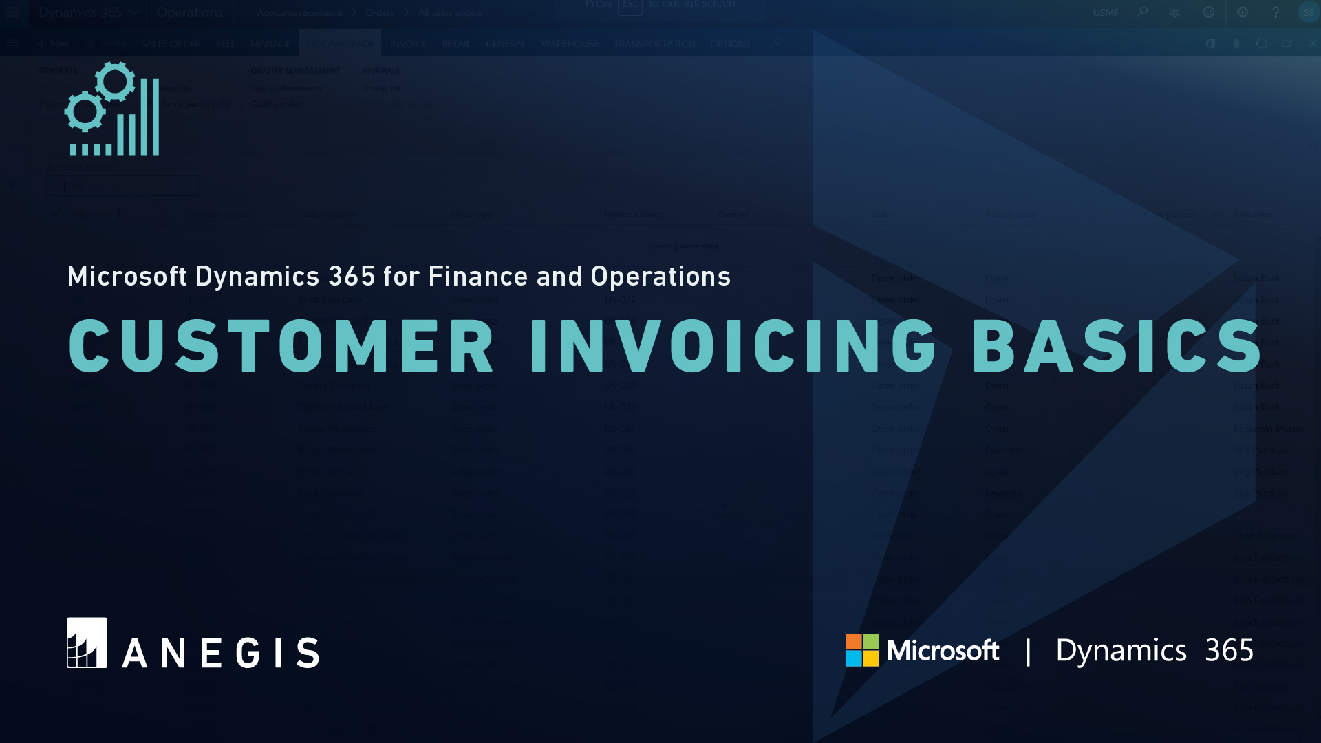 D365 F&O Customer Invoicing Basics Video