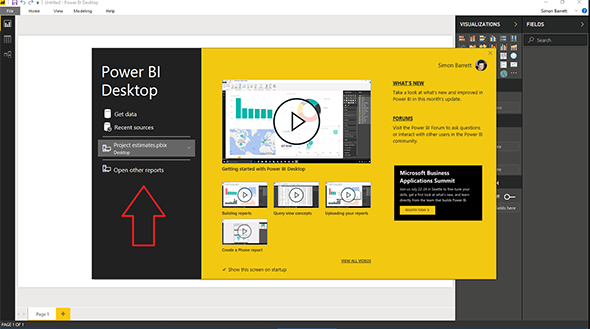 getting started with power bi desktop