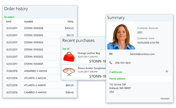 historia zamówień klienta w Dynamics 365 for Retail