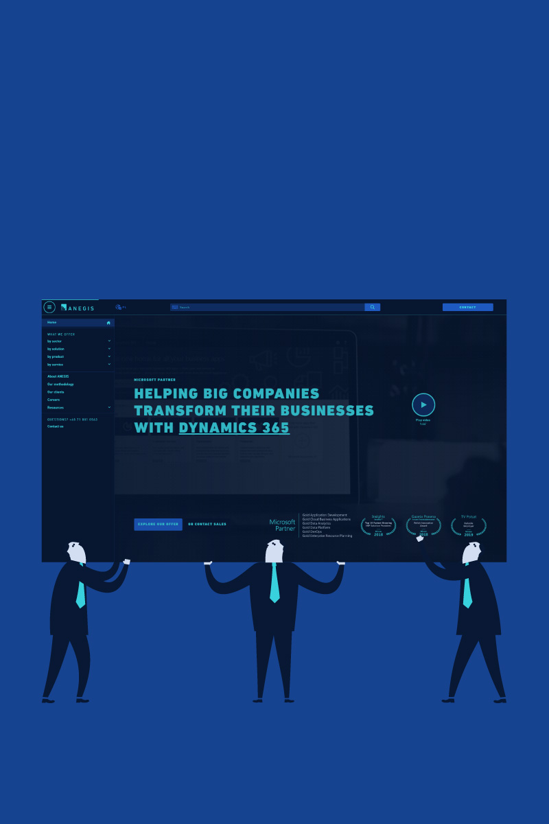 Complete Redesign for Award-winning ANEGIS website