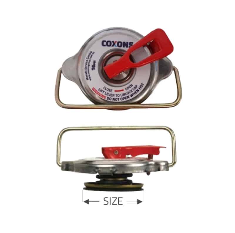 Minesafe Radiator Caps Pressure Relief Radiator Caps Coxons
