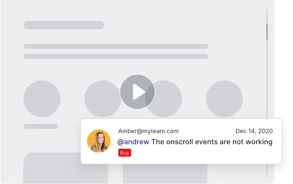 Video customer feedback - screen and voice recording