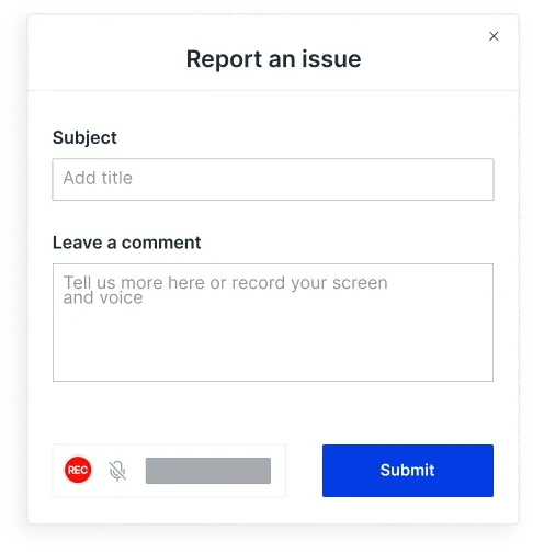 Screen recording widget