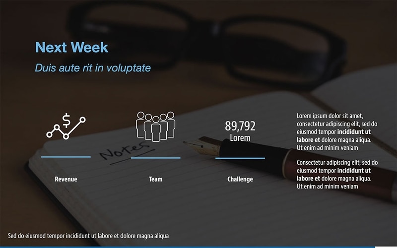 Weekly Report Template | Free PDF & PPT Download | Slidebean