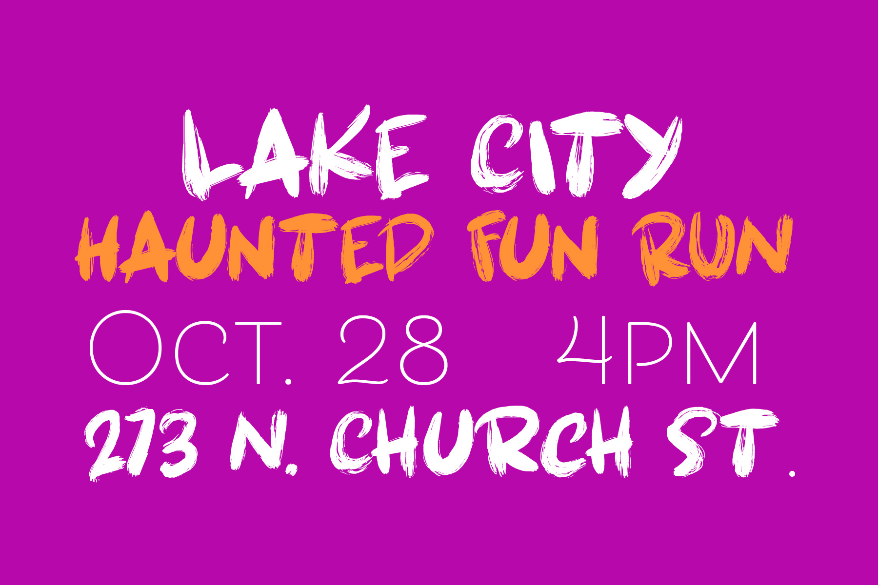 Visit Lake City, SC Festivals & Events Lake City Haunted Fun Run