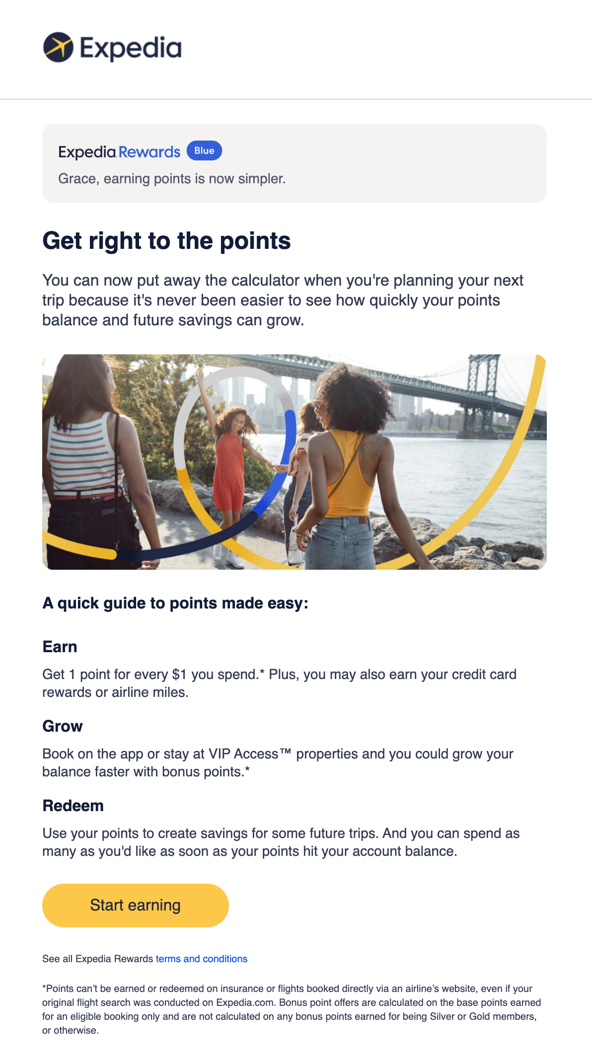 email copywriting example - Expedia