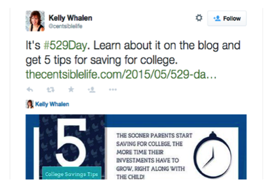Tweet by Kelly Whalen