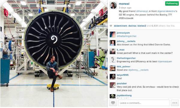 #GEInstaWalk Influencer Instagram post