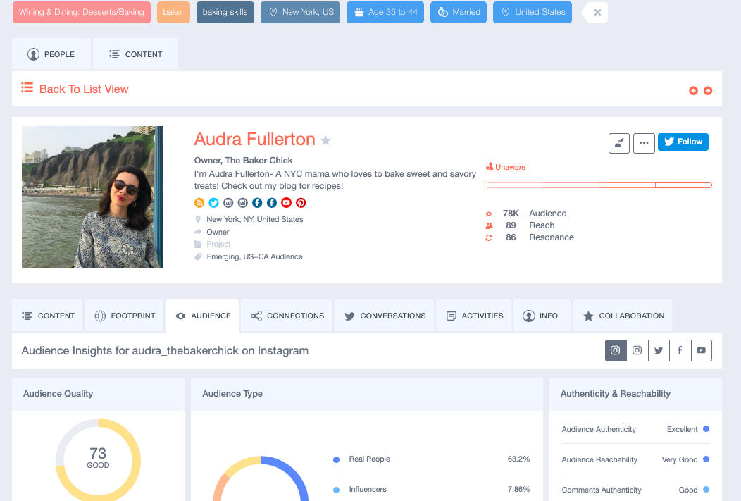 Traackr Influencer Audience Insights & Data-Driven Discovery