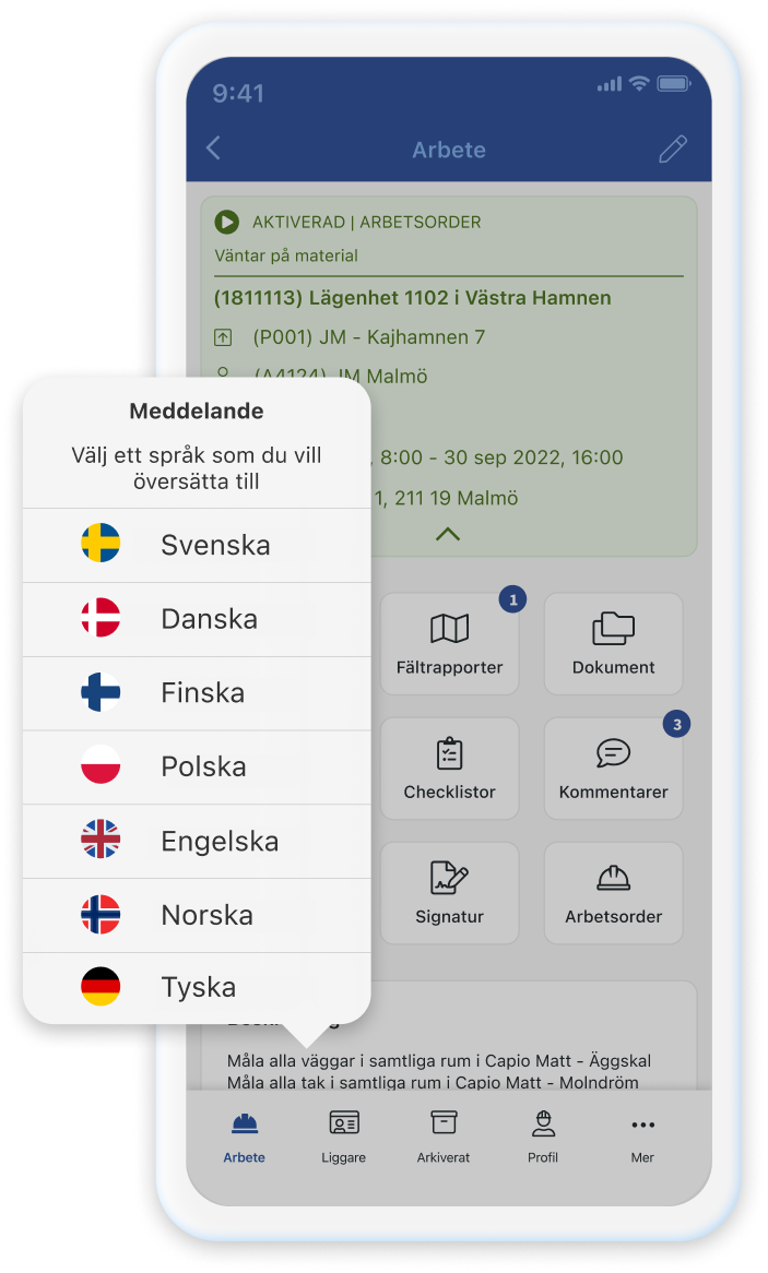 Calendar for planning on your mobile and laptop fieldly