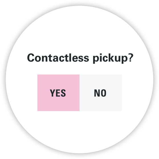 Contactless pick up