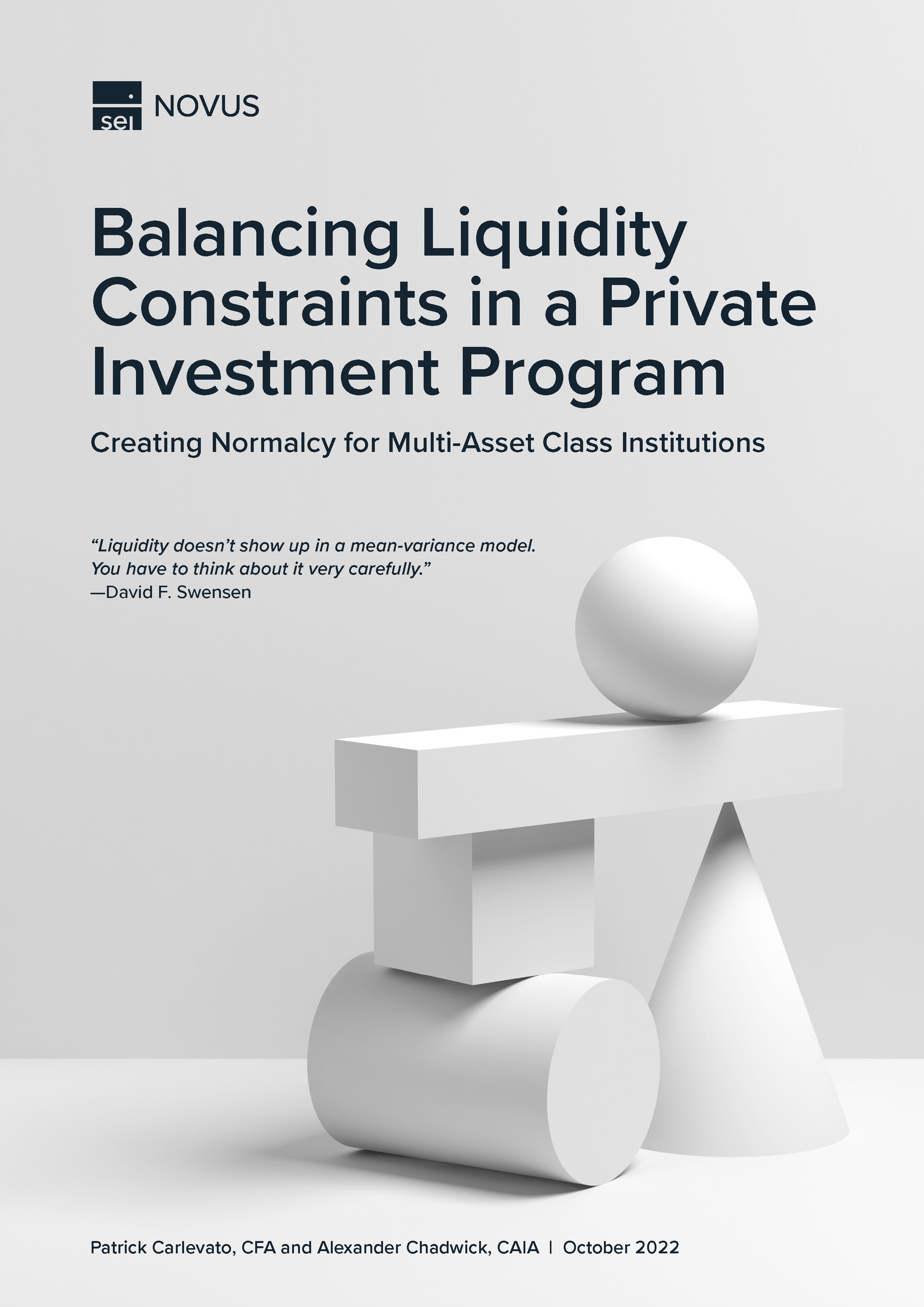 Balancing Liquidity Constraints in a Private Investment Program