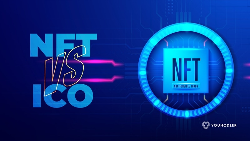 NFT vs ICO logo