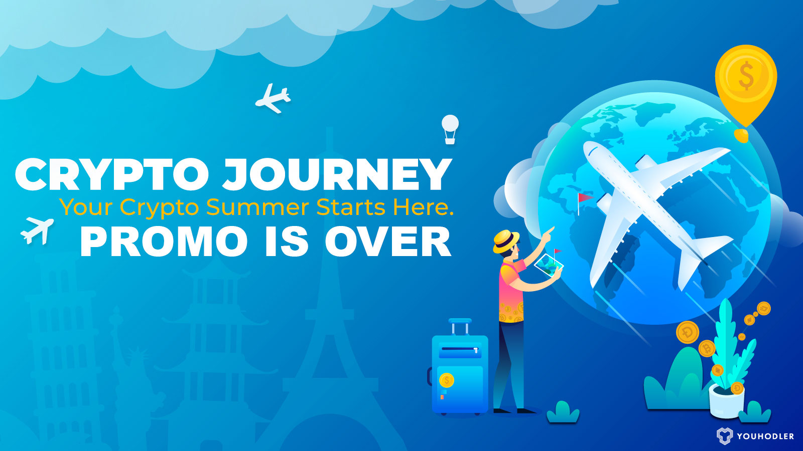A plane flies all over the world in a "crypto journey"