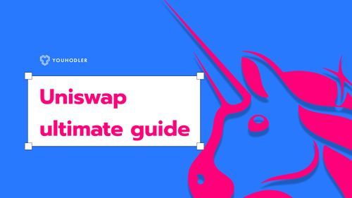Uniswap logo with the text saying how to use uniswap