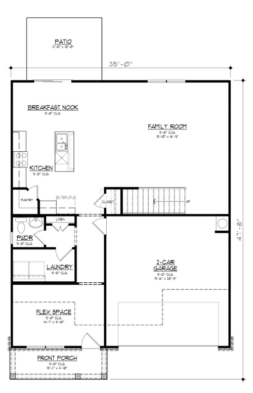 352342 floor plan AMH Homes
