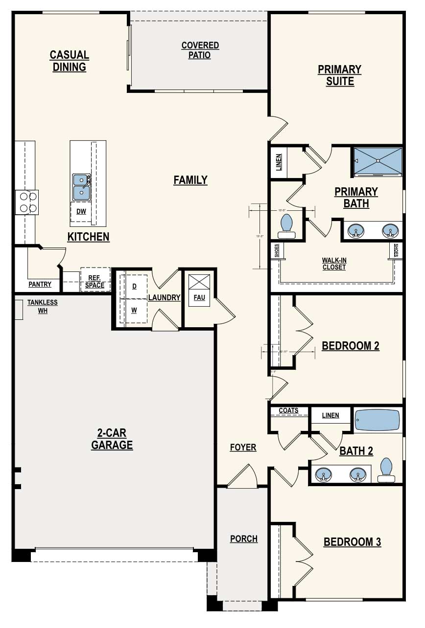 Kenai Fjords floor plan AMH Homes