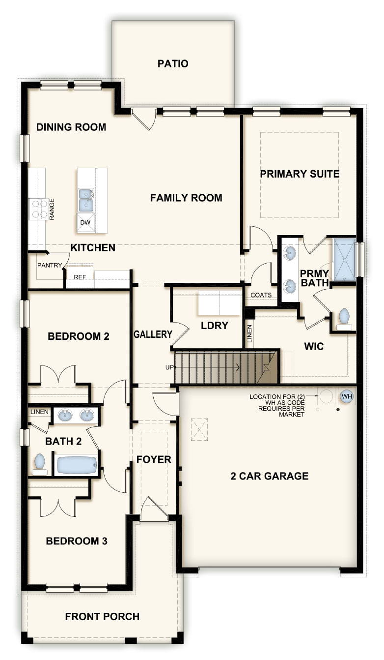 Harrison floor plan AMH Homes