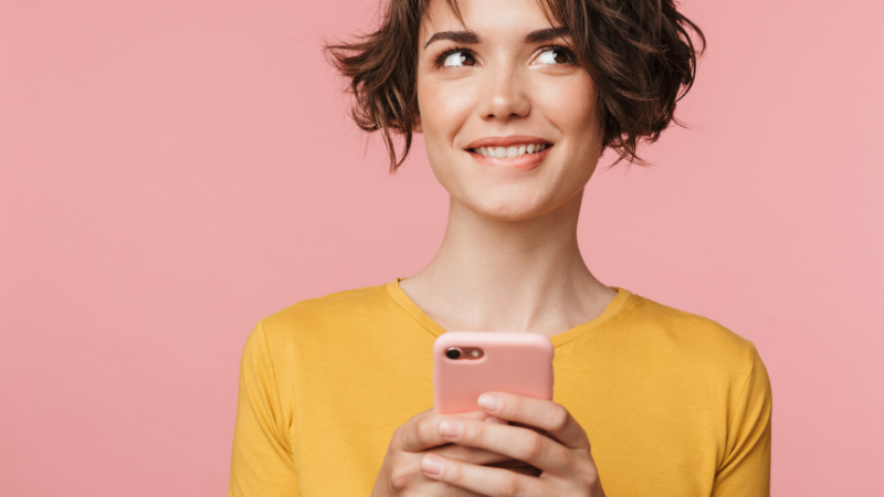 Woman on phone