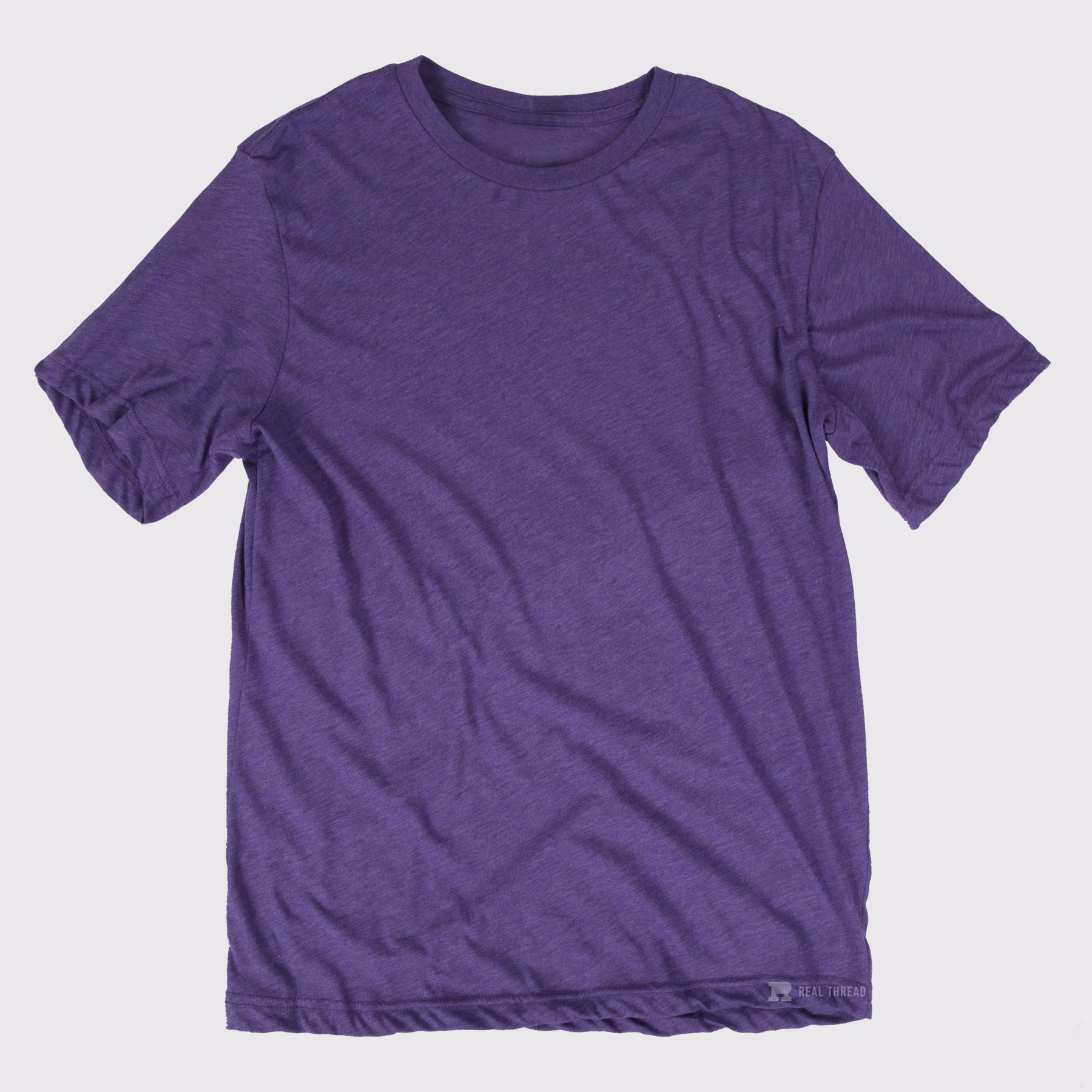 Download Canvas 3413 Tri Blend T Shirt Mockup Template Flat Real Thread