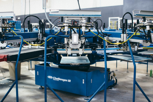 blue screen printing machine