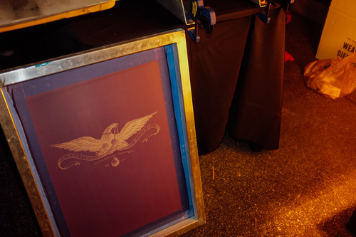 burned screen printing screen