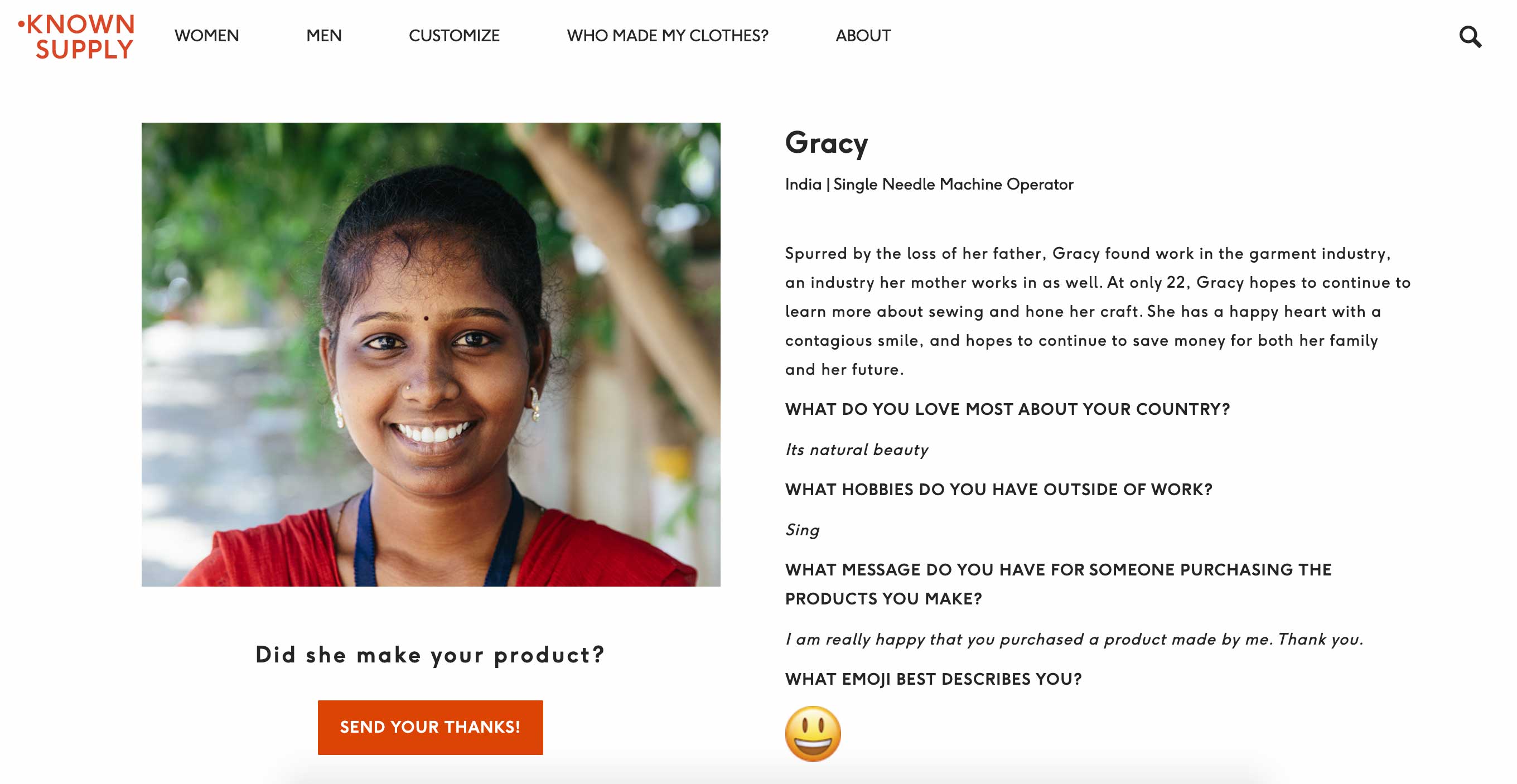 known supply screenshot of an Indian woman