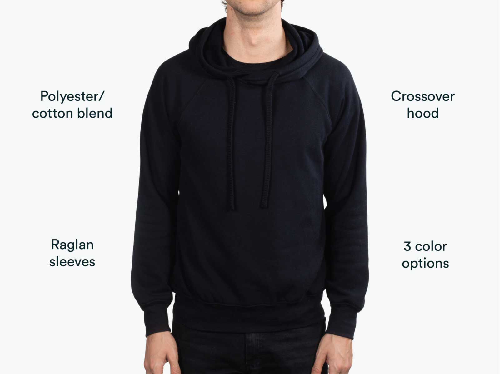 man wearing black hoodie