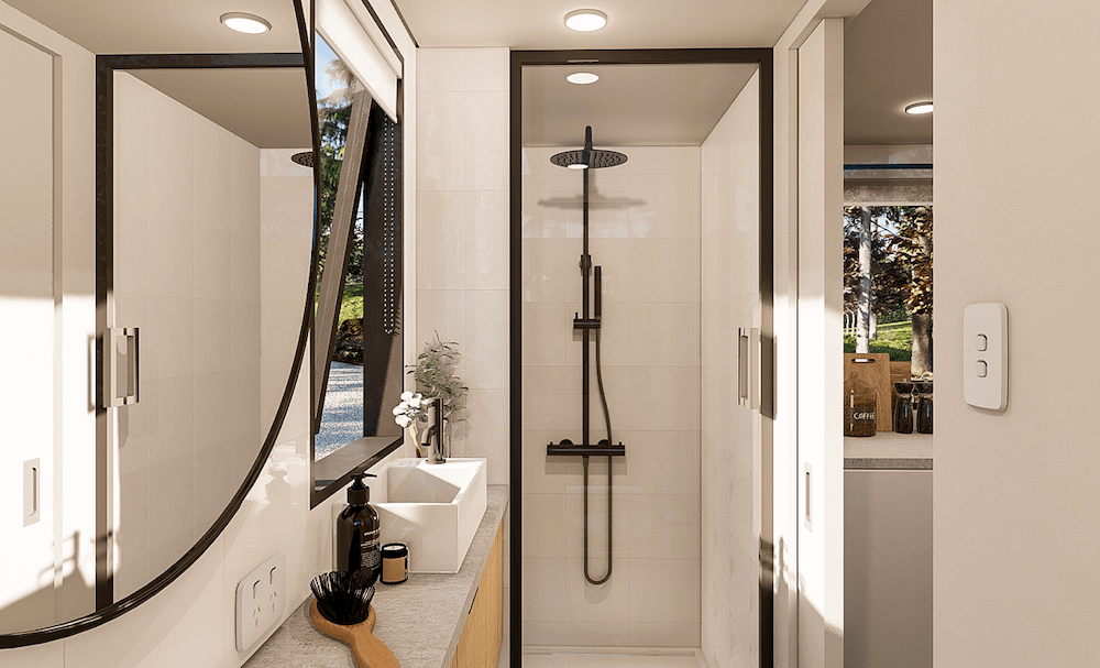 Best Shower Fixture Colors for Tiny House