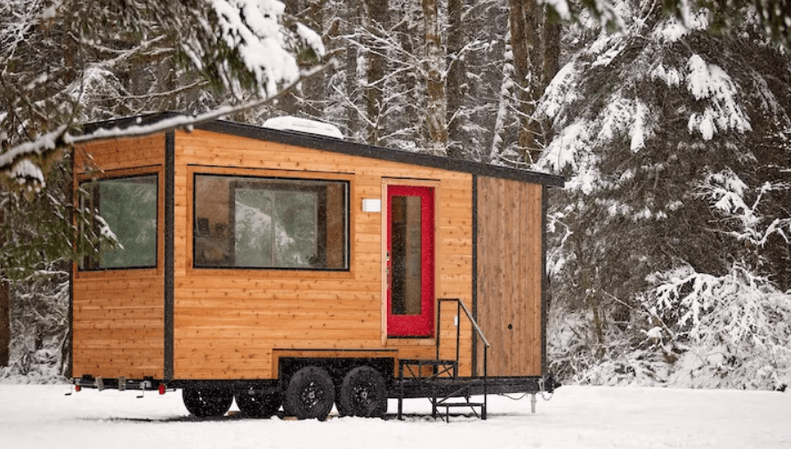 Tiny house on wheels parking