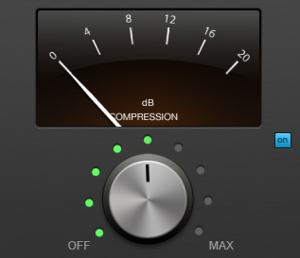 Hindenburg’s stock Compressor is a simple knob to determine the compression strength.