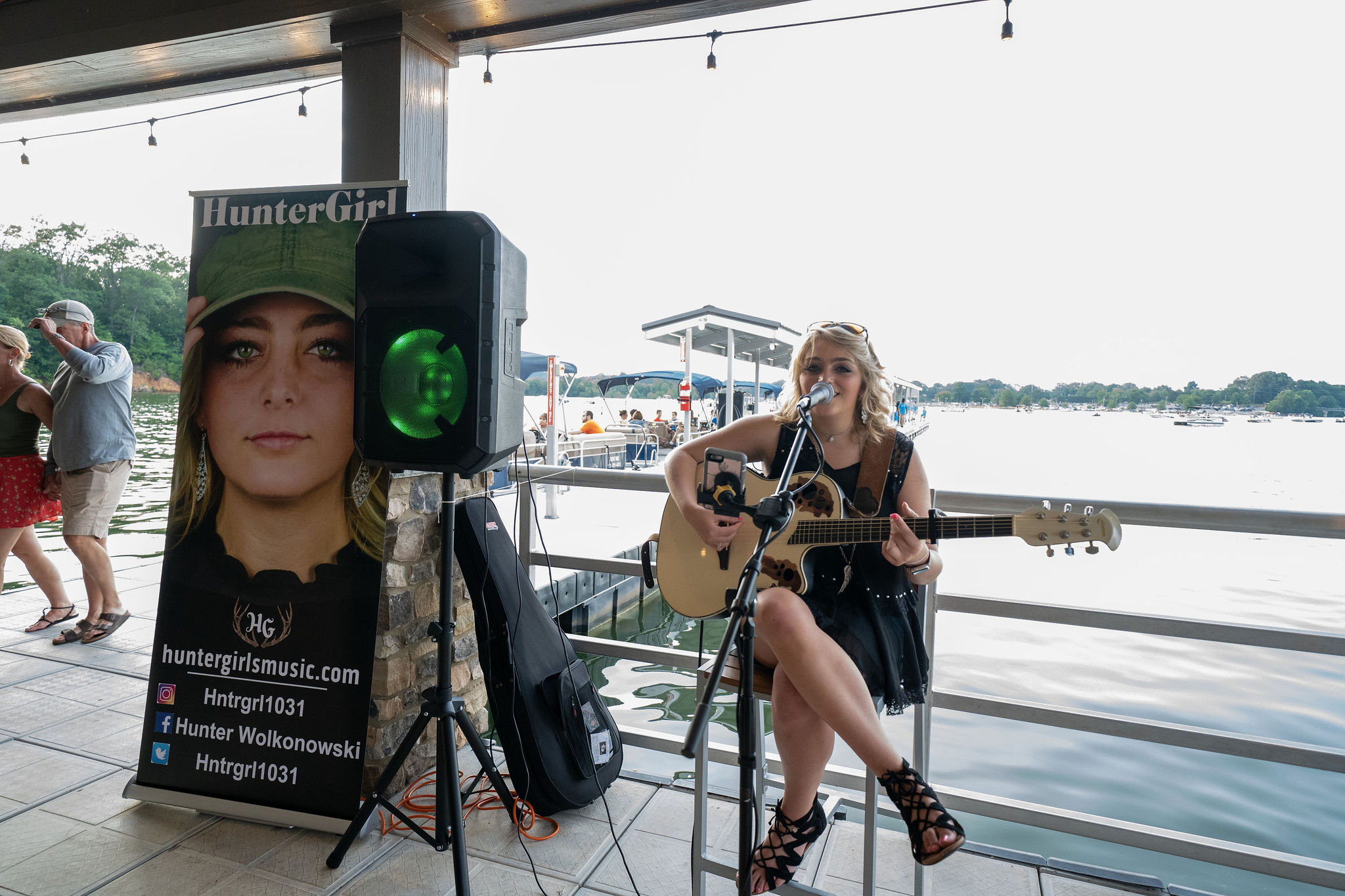 HunterGirl performing at Drafts and Watercrafts